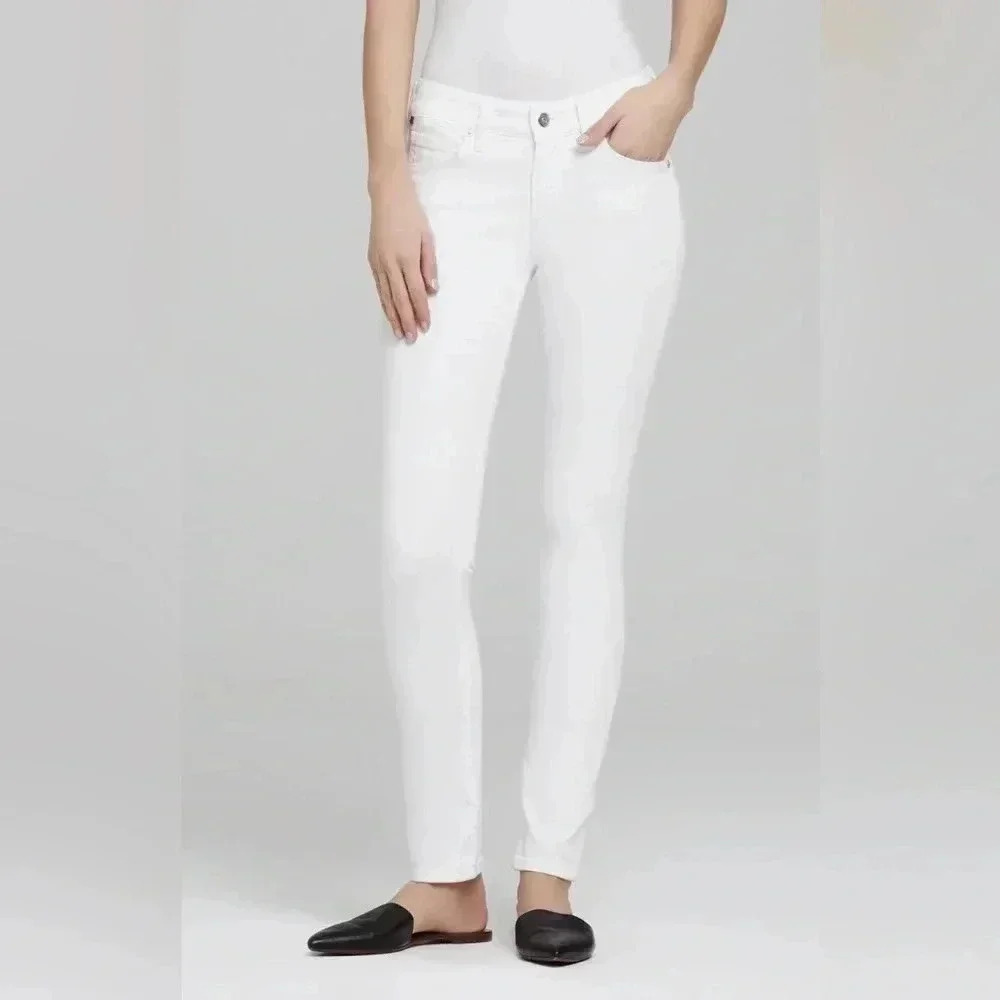 Citizens of Humanity Women's Arielle Mid Rise Slim Fit Jeans Size 28 White